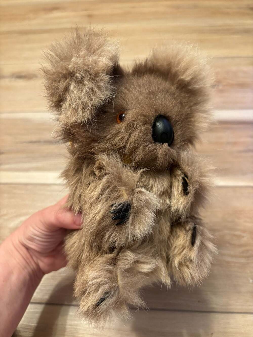 Vintage Genuine Real Fur Koala Bear Stuffed Animal Made in Australia